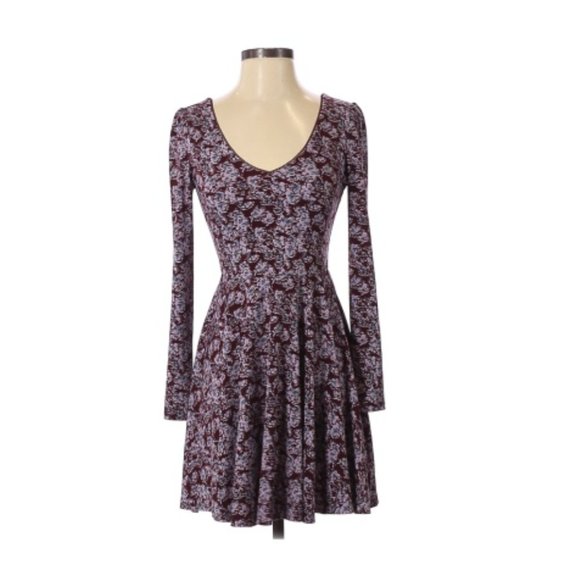 Long Sleeve Floral Print Dress - Picture 1 of 2